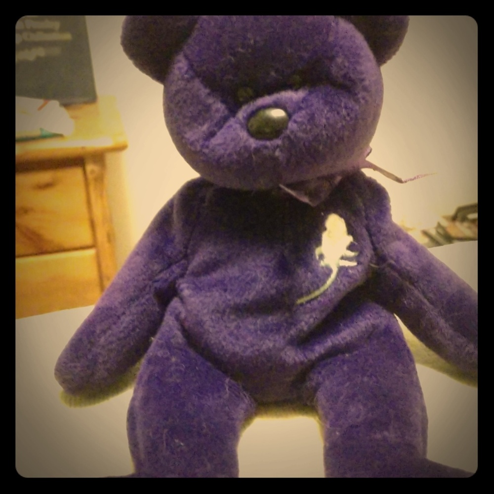1997 purple princess Diana Beanie Baby bear